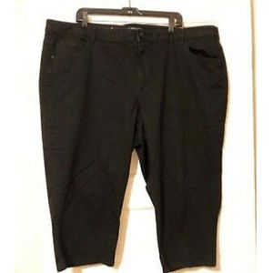 Black Denim Capri